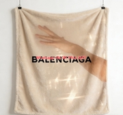 Balenciaga Hazy Hand Shadow Print Flannel Sofa Throw Blanket Premium Couch Cover BA400